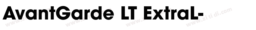 AvantGarde LT ExtraL字体转换